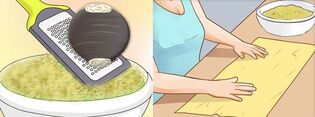 Make a compress of medicinal radish